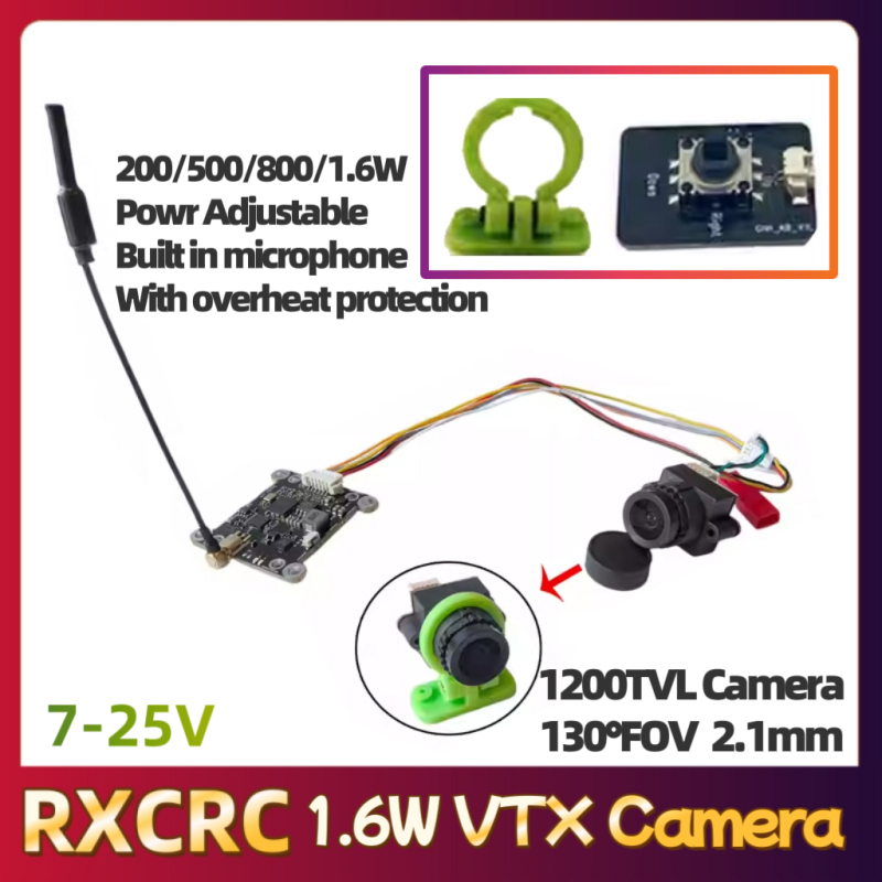 Modul RXCRC 5.8G 48CH 1.6W VTX - Fpv Drone Camera ulasan dan harga